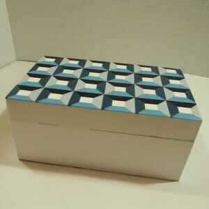 Dalton & Smith Modern Decor Box Jewelry Trinket Wood Lined NWT